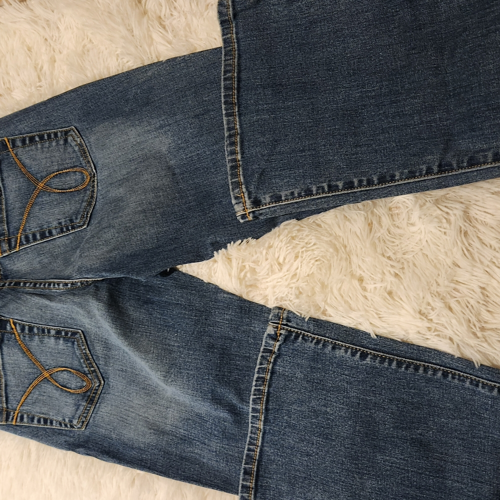 Calvin Klien Size 4 Flare Bottom Blue Denim Jeans